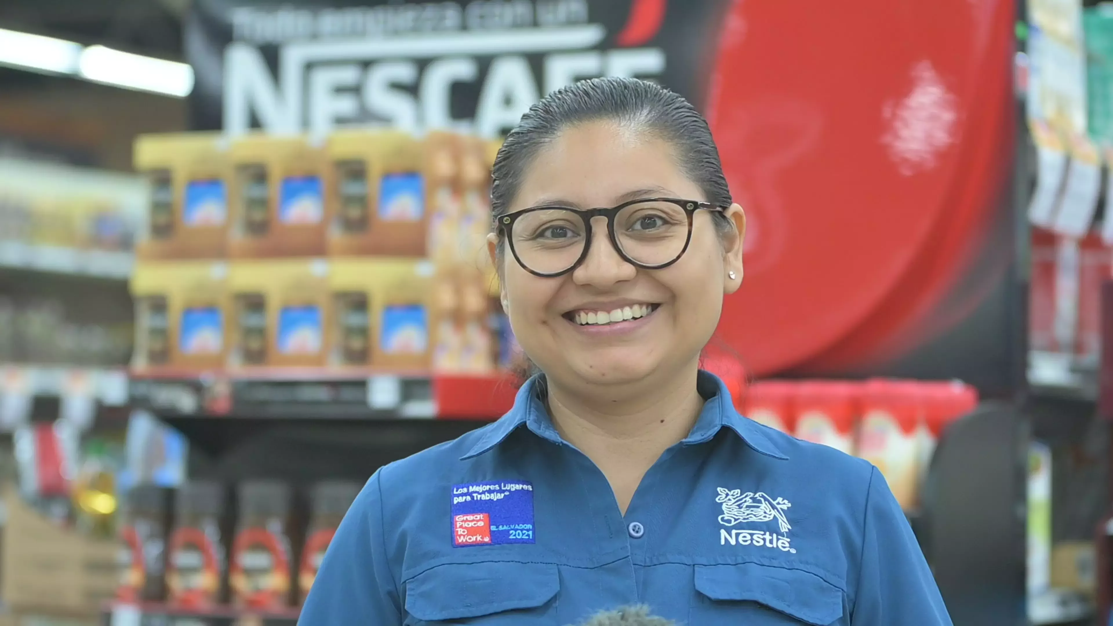Angela en Nestlé El Salvador