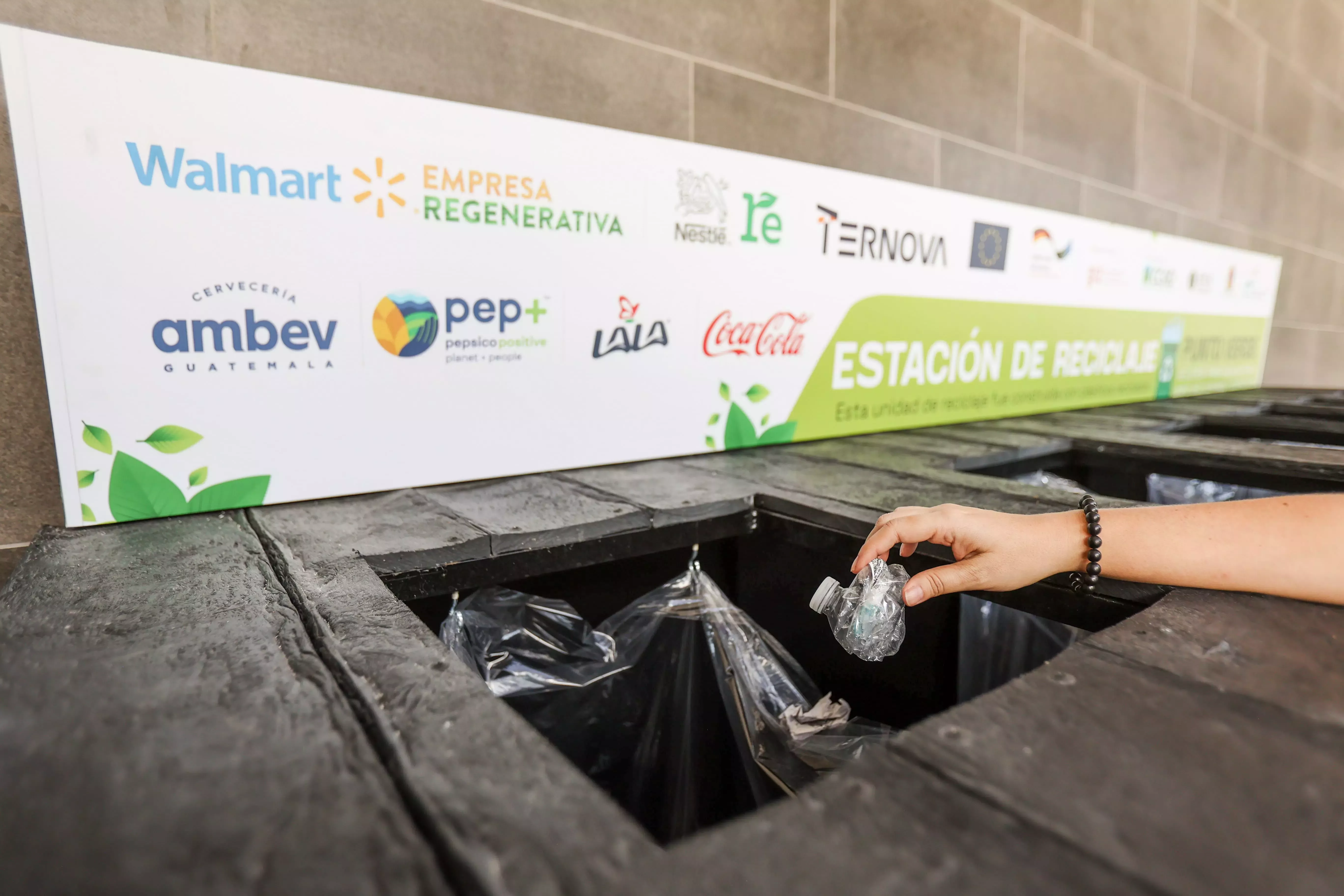 Estación de reciclaje “Punto Verde” en Guatemala